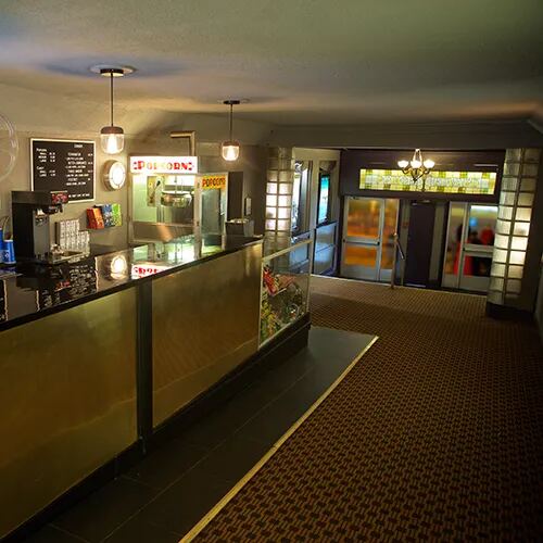 The Fox lobby and concession counter